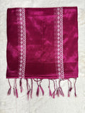 Handloom linen saree