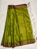 Handloom linen saree