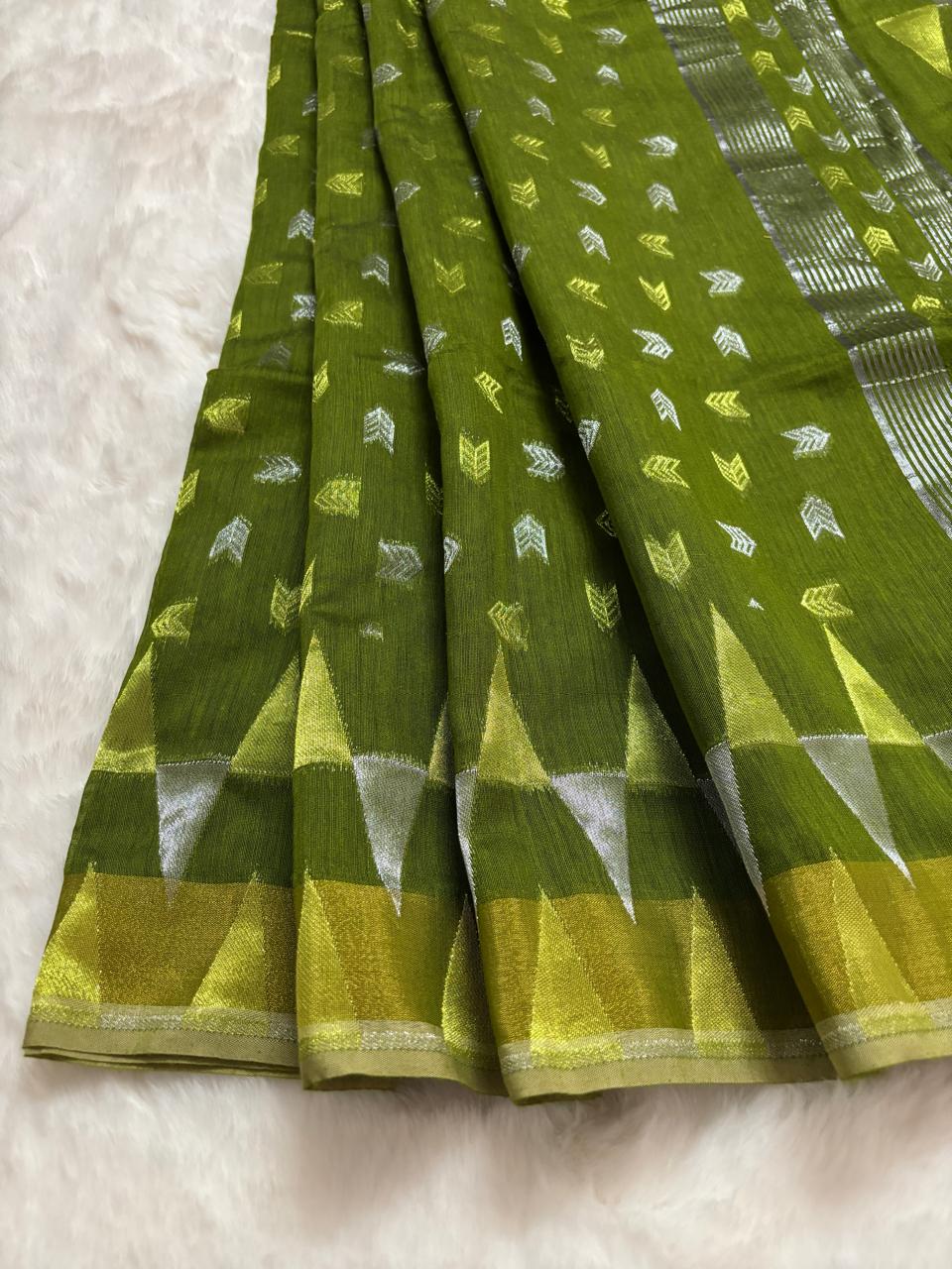 Mul-cotton Jamdani saree