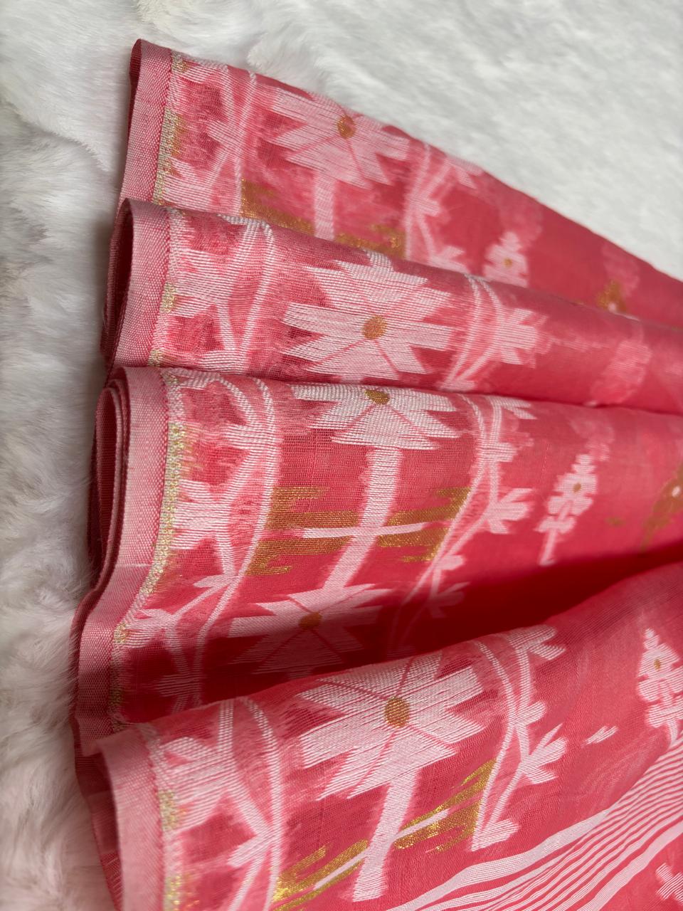 Mul-cotton Jamdani saree