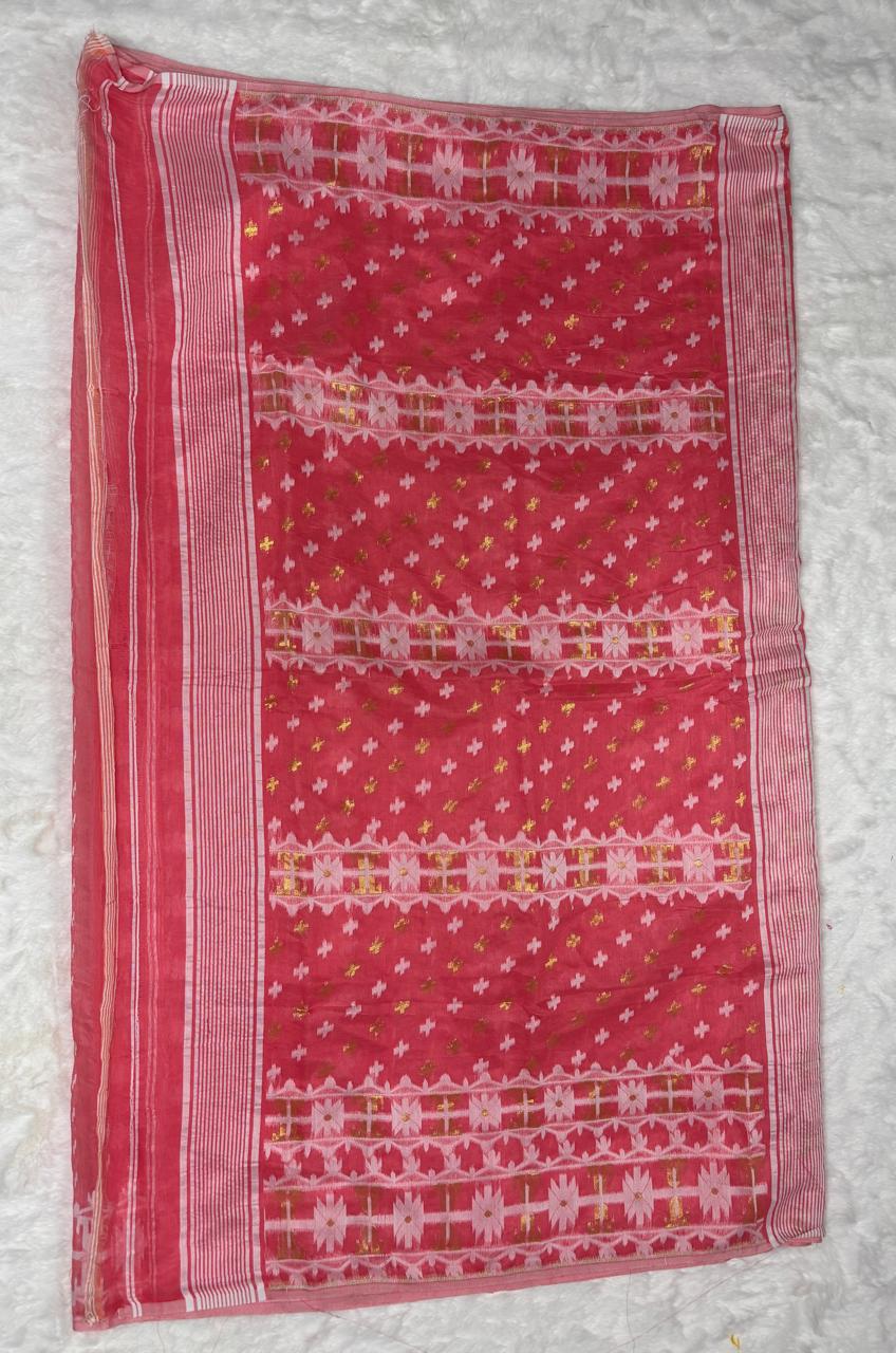 Mul-cotton Jamdani saree