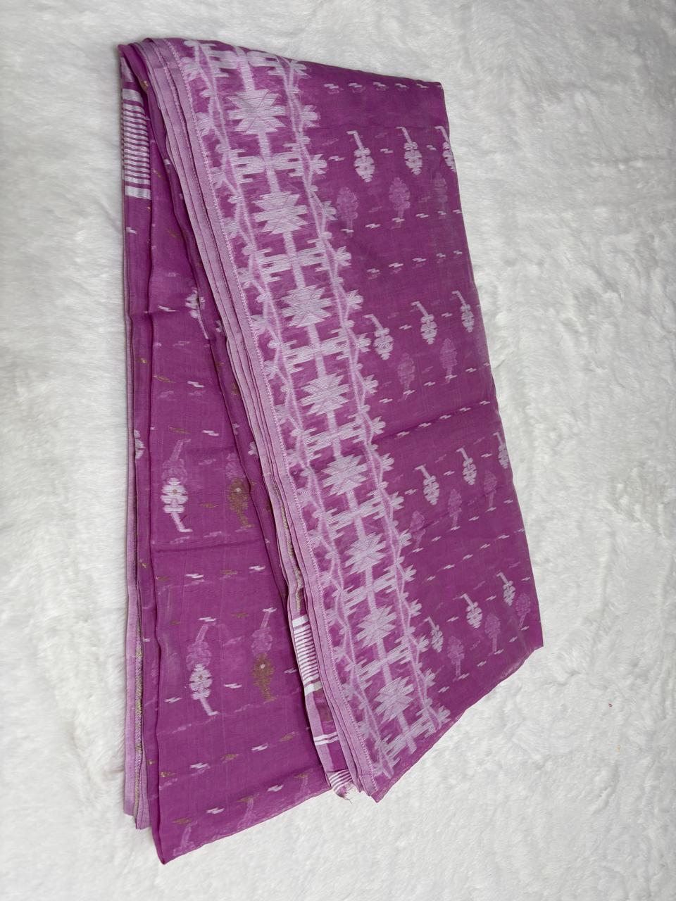 Mul-cotton Jamdani saree