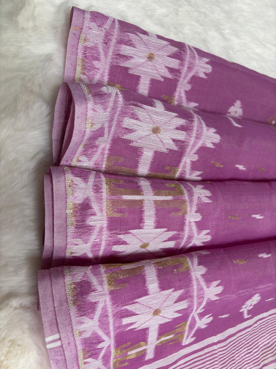 Mul-cotton Jamdani saree