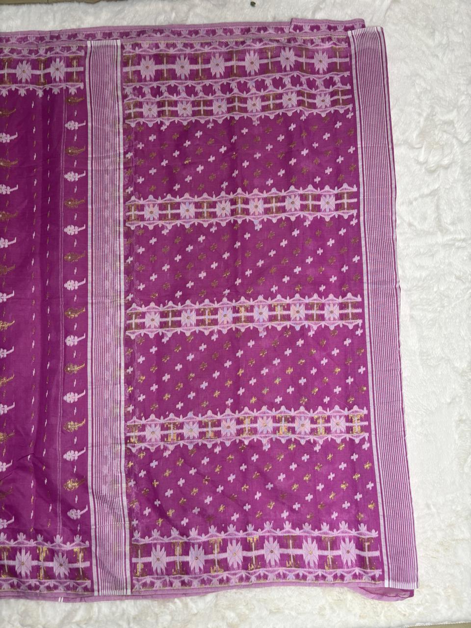 Mul-cotton Jamdani saree
