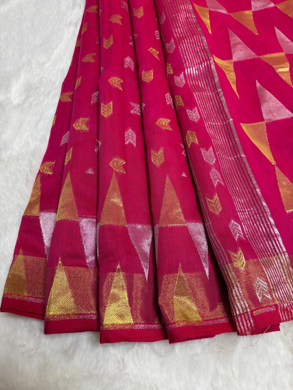 Mul-cotton Jamdani saree