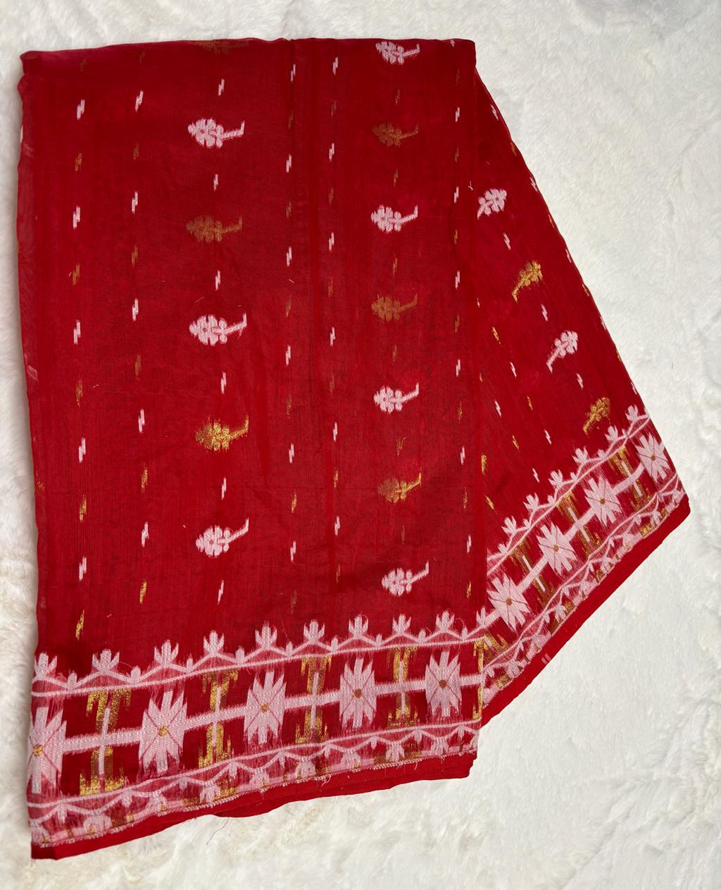 Mul-cotton Jamdani saree