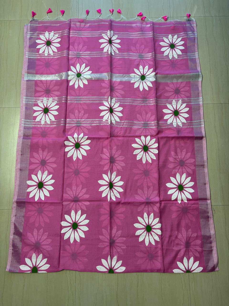 Cotton Linen Saree