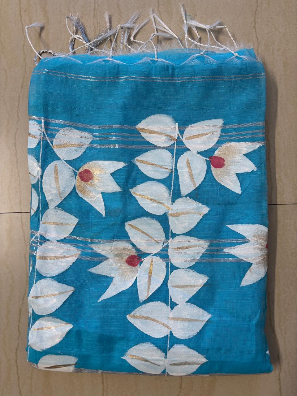 Cotton Linen Saree