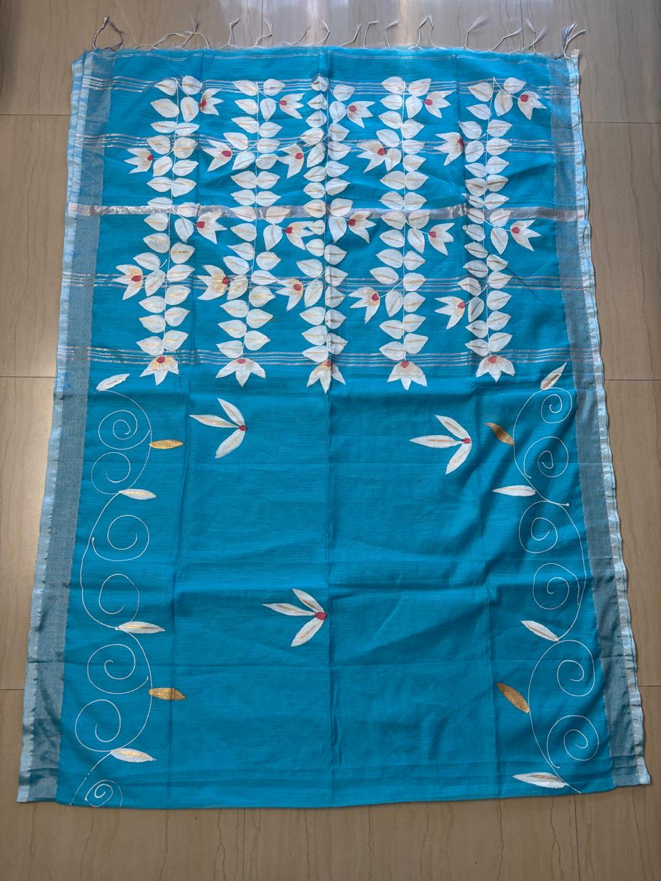 Cotton Linen Saree