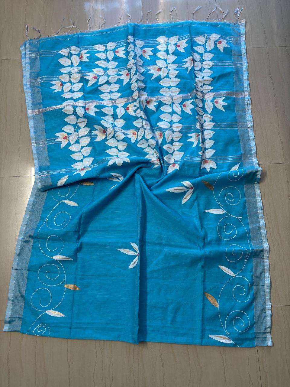 Cotton Linen Saree