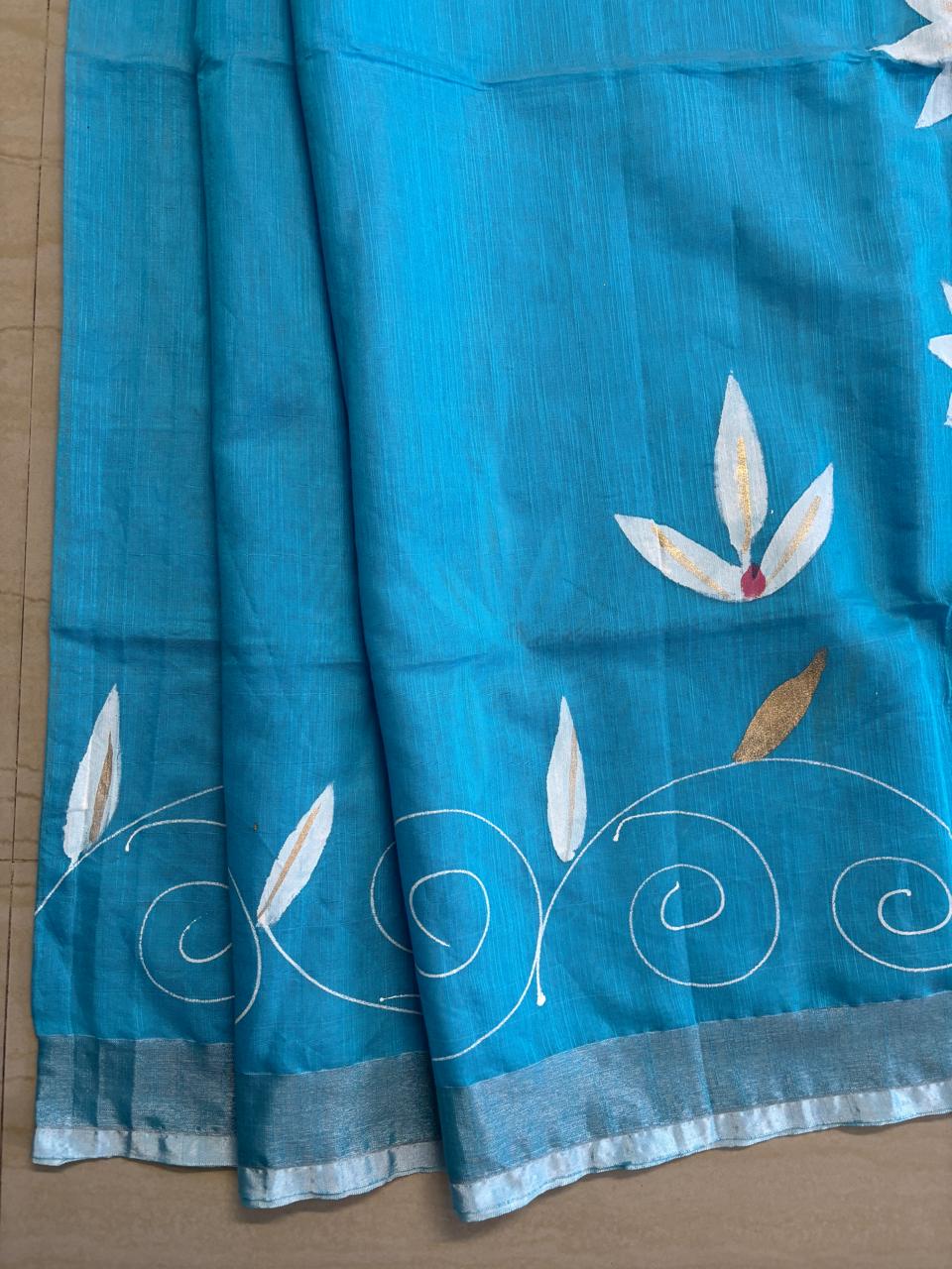 Cotton Linen Saree