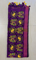Cotton linen blend handloom style saree